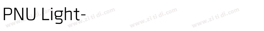 PNU Light字体转换